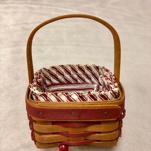 Vintage 1992 Longaberger Mini Holiday Basket